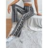 Dámské sexy ležérní kalhoty s potiskem Bohemian High Stretch Micro Slim
