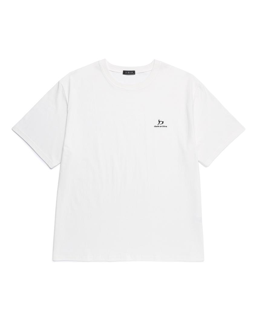 D.XO.H New Logo Oversized T-Shirt White (2)