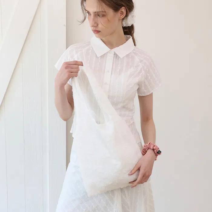 Lace Market Bag_White