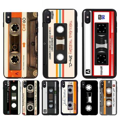 Mixtape Vintage Tape Magnetic Cassette קלטת אודיו טייפ טלפון נרתיק לאייפון 11 12 13 Pro Max X XS MAX 6 6s 7 8 plus 5 5S 5SE XR SE2020
