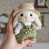 Bunny Plush Keychain 14cm Soft Stuffed Rabbit Pendant for Bags Keys Cute Spring Gift for Girl Women Collectors