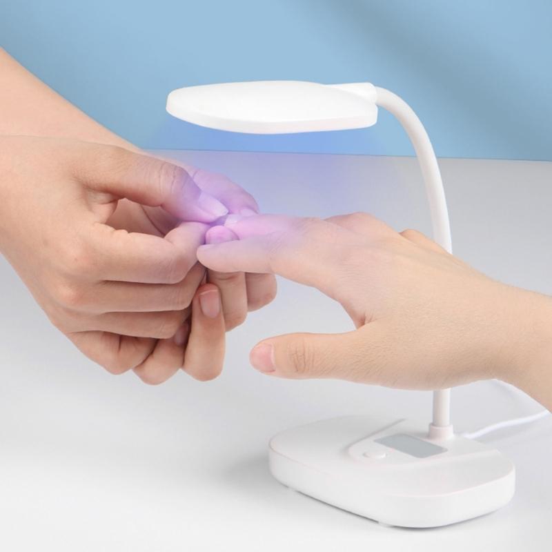 Quick Drying 12W Corded Nail Dryer Lamp Easy Use ABS Plastic Lightweight Safe For Beginners And Professionals Use