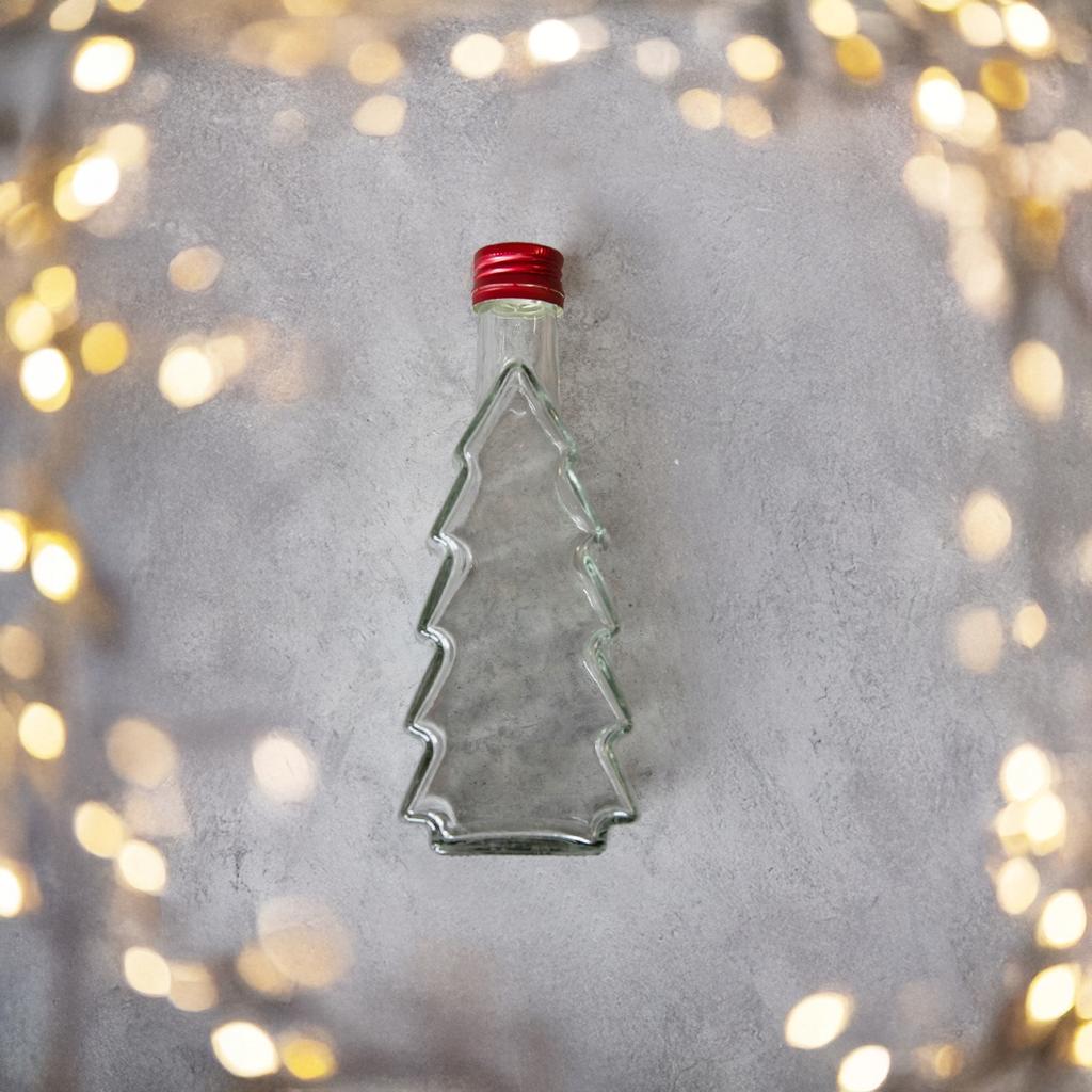 10x CHRISTMAS TREE BOTTLES 250ml FOR LIQUEURS GIFT WINE LIQUEUR SET
