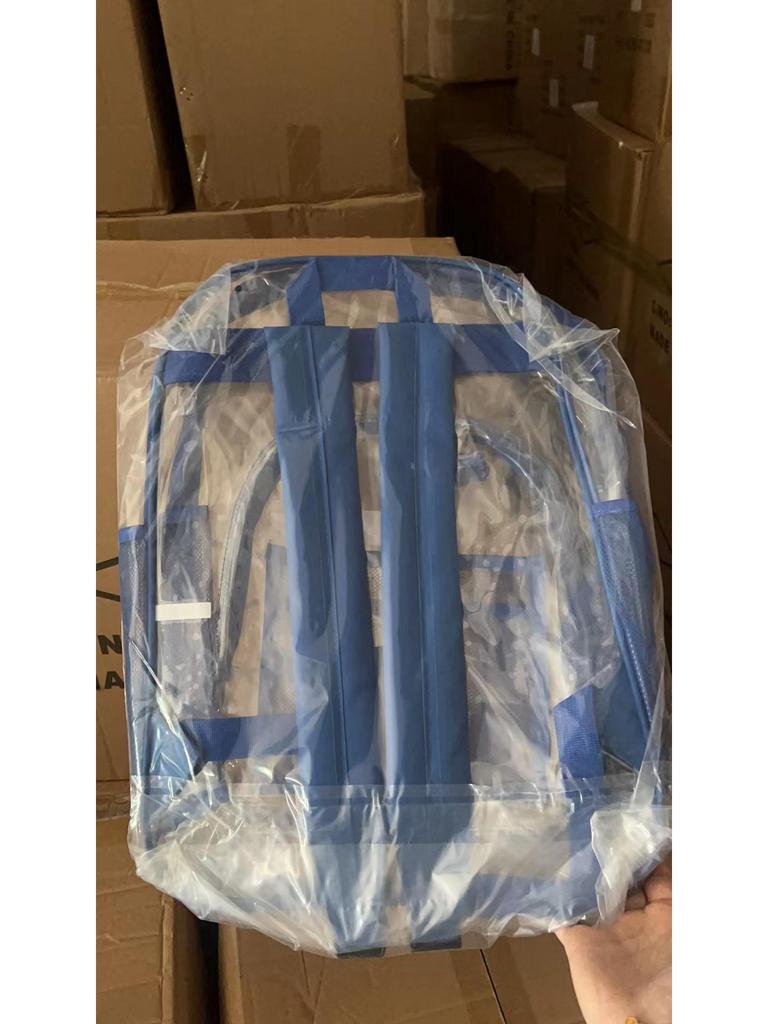 Clear Waterproof Backpack with Custom Logo - Trendy Travel Jelly Bag