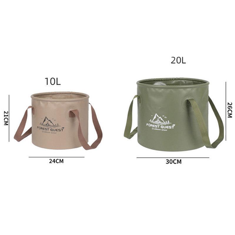 Portable Telescopic PVC Water Storage Bucket for Camping & Fishing
