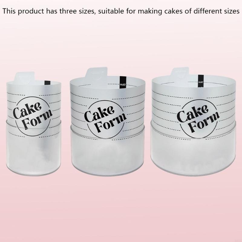 Circle Baking Rings Mold Acrylic Form Cake Tool Round Circle Mold For Home Baker B03E