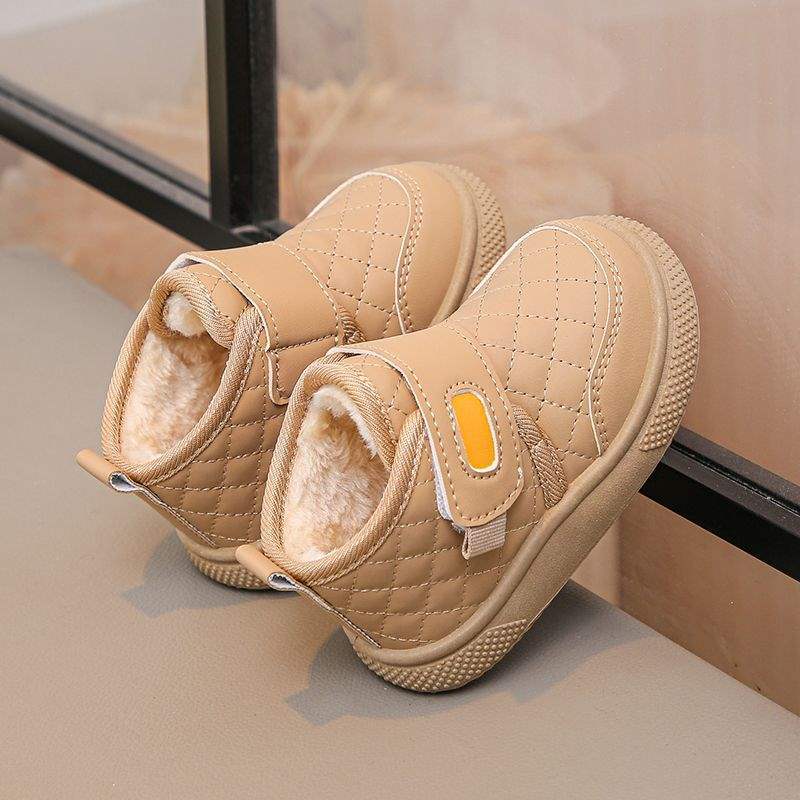 Classmates Children's Boots Boys Martin Baby Cotton Shoes Girls Winter New Fleece Warm Short Boots Snow Cotton Boots