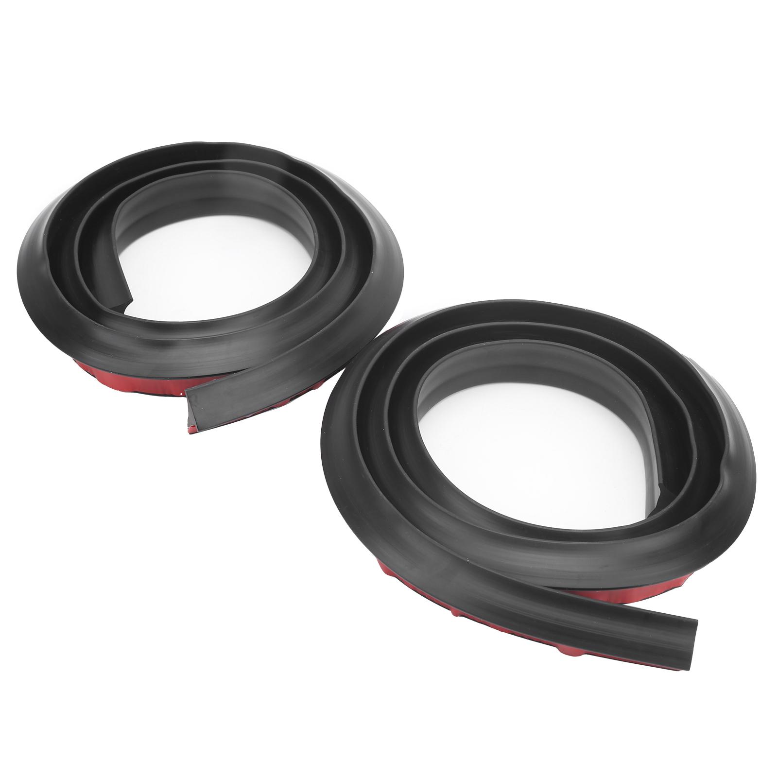 

2Pcs Universal Fender Flare Wheel Eyebrow Protector Anti Collision Trim Strip DrillFree 1.5m