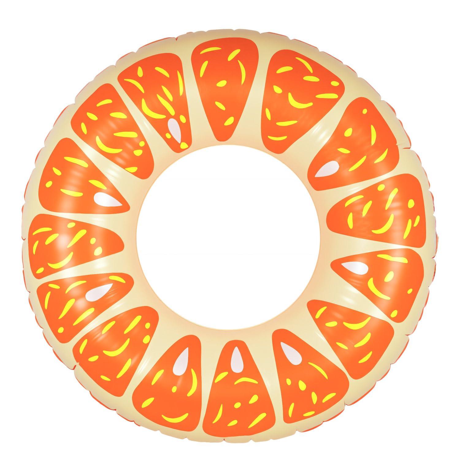 

swim ring for adults and cute and perfect for water and ocean perfect for keeping cool and protected from the Extra-large 120# O-shaped children, оранжевый