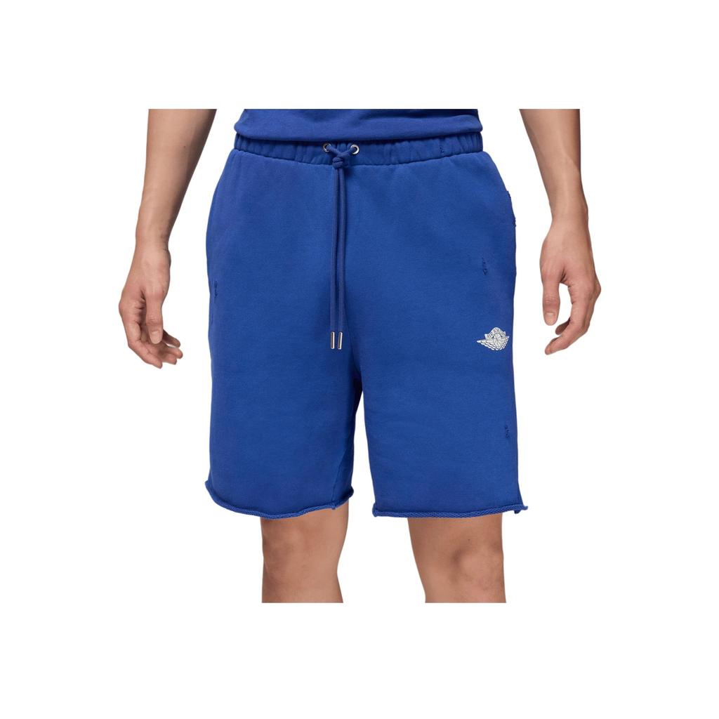 Jordan Air SS25 Rare French Terry Shorts Fashionable Versatile Breathable Drawstring Casual Shorts Men Shorts Deep-Royal-Blue Sail-Blue IF1411-470