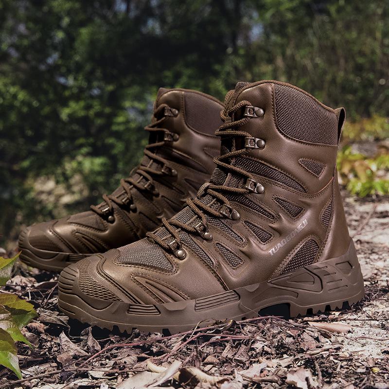 

Men s Military Tactical Hiking Boots: High-Quality, Wear-Resistant, Mid-Top, Outdoor Combat Footwear 47