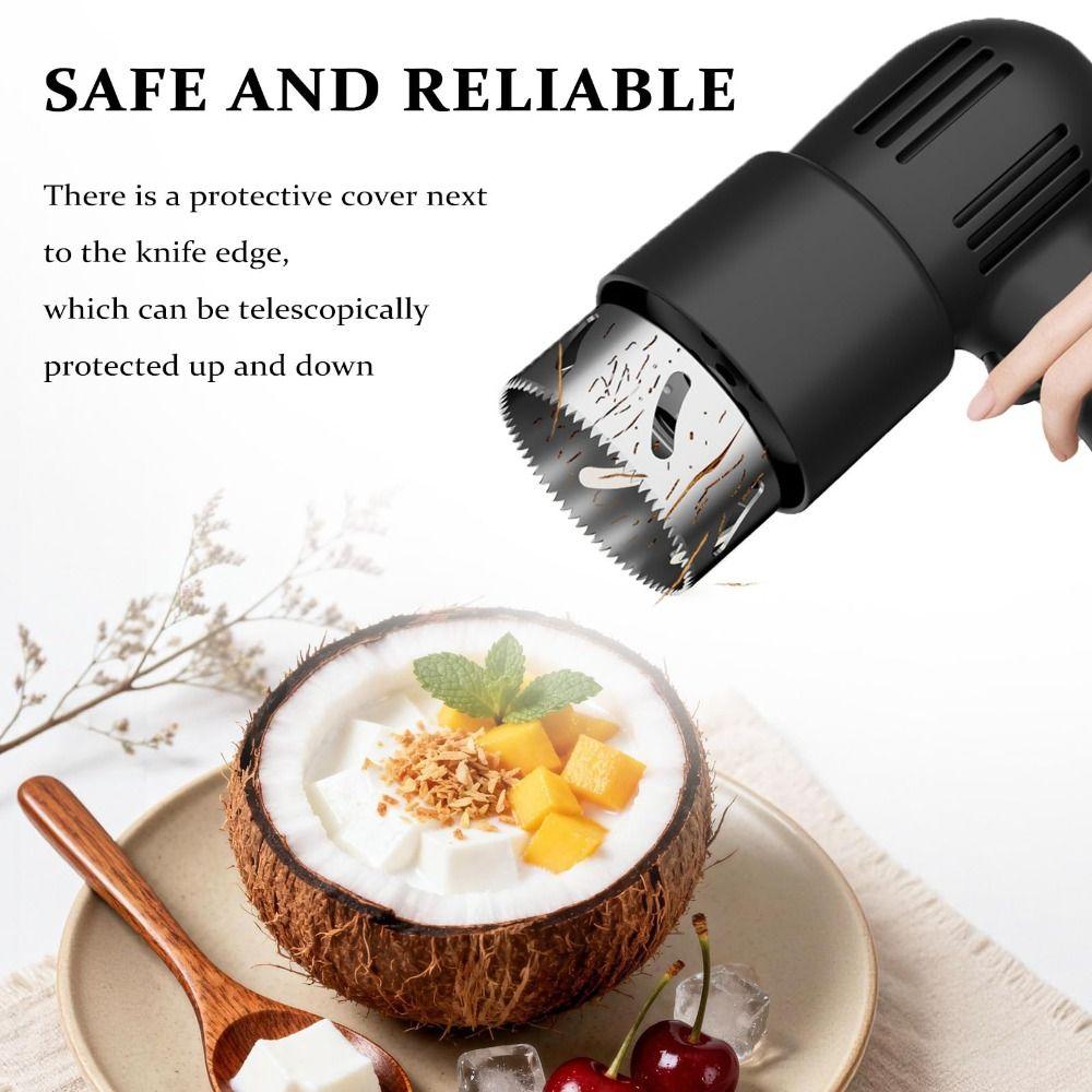 Portable Design Electric Nut Opener Labor Saving Automatic Coconut Opener Supermarkets