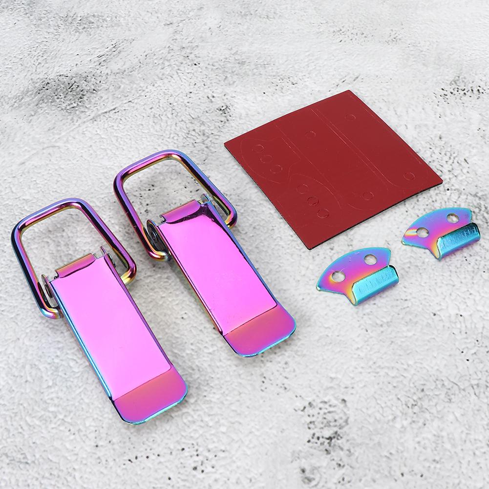 2pcs Universal Security Car Truck Hook Lock Clip Quick Release Purple