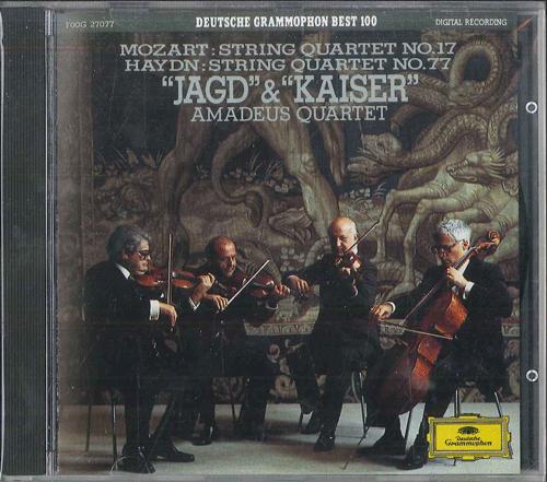 

CD AMADEUS QUARTET Mozart Jagd Haydn Kaiser F00G27077 POLYDOR 1984 Японія Класика Вживаний