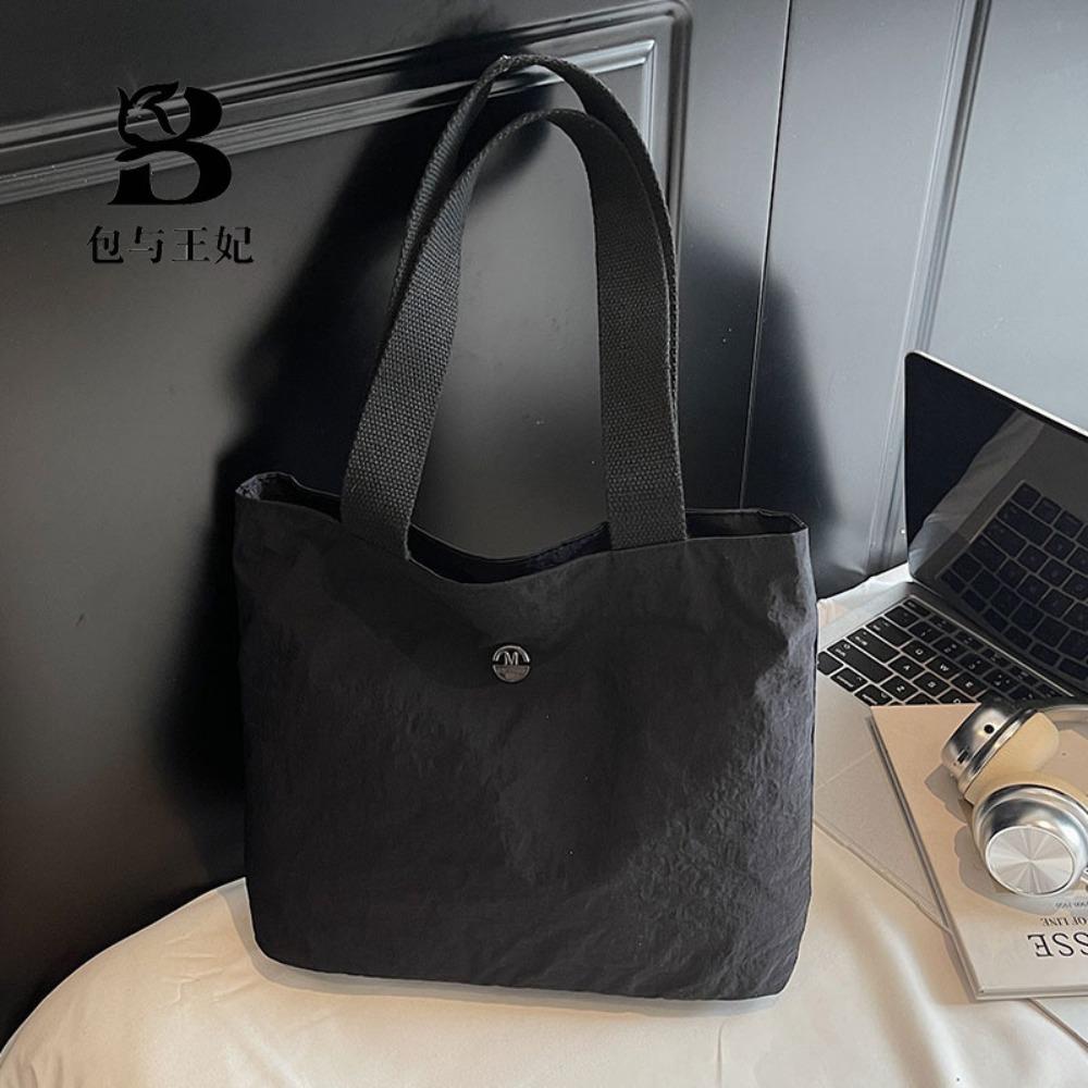 

Fashion Simple Fashion Women s Handbag Versatile Large Capacity Commute Bag Lightweight Foldable Shoulder Bags Daily Outings чёрный