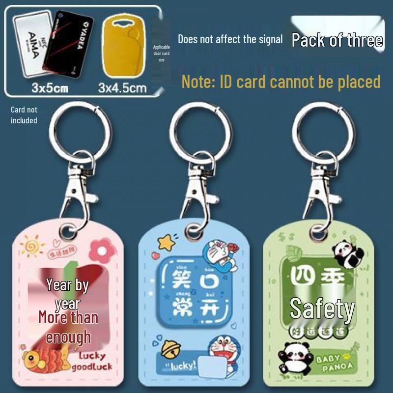 Mini Community Card Case Keychain - ICID Access Protective Sleeve & Bus/Elevator Holder