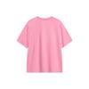Lining Sports Fashion Series Solid Color Casual Round Neck Short Sleeve T-Shirt Unisex Tops Dawn-Pink AHST561-8