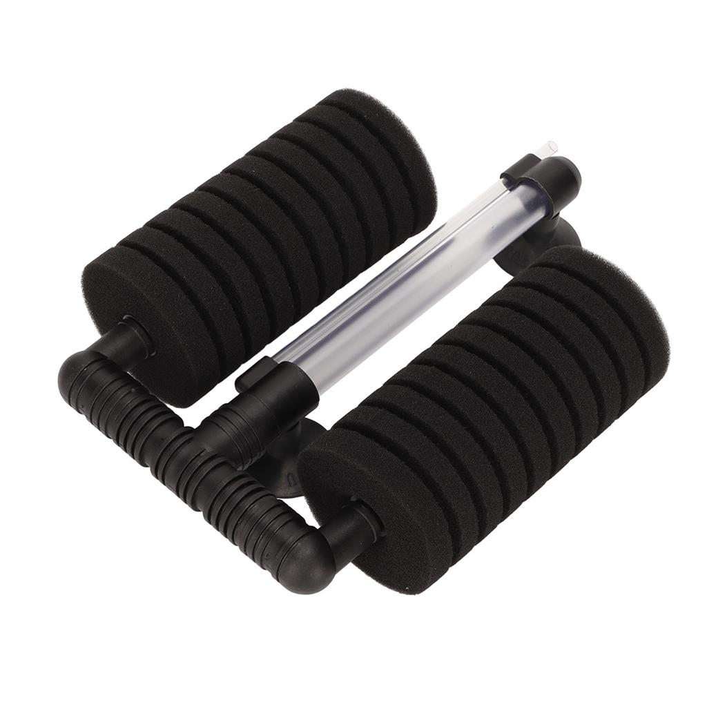 Aquarium Double Bio Sponge Filter High Efficiency Detachable Aquarium Water Filter with 2 Suction