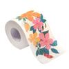 1 Roll Colored Toilet Paper: Floral Print Tissue and Hand Towels