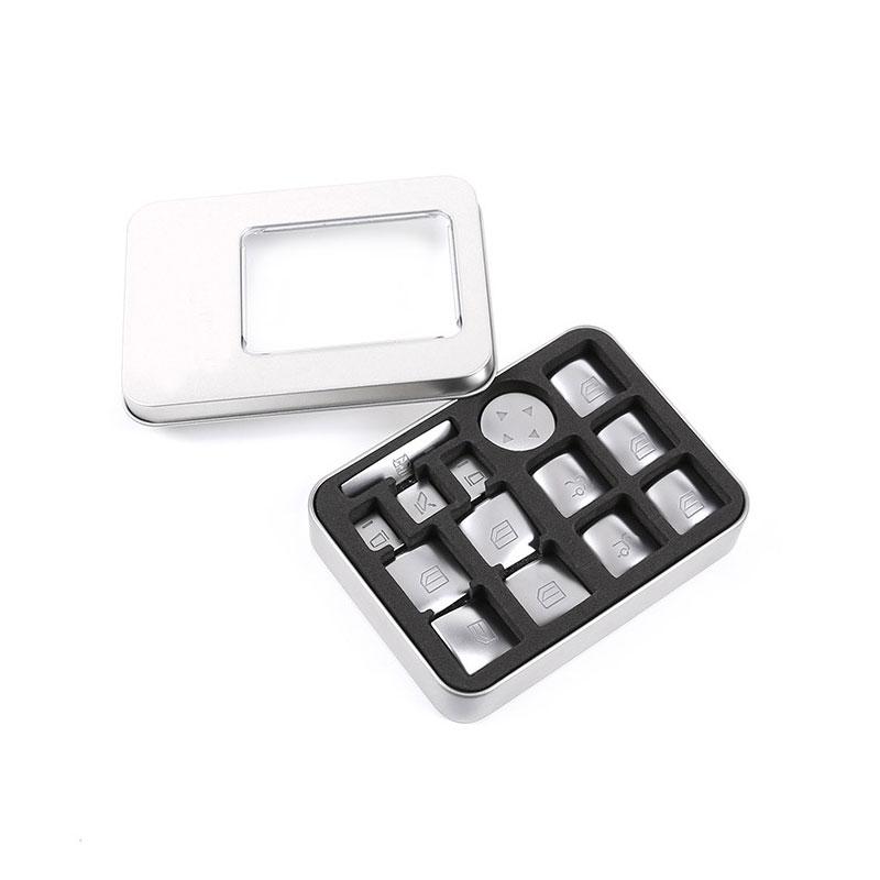 14pcs Car ABS Chrome Window Lift Switch Button Frame Cover Trim For Mercedes Benz A B C E CLA GLK GLA GLE Class W204 W166