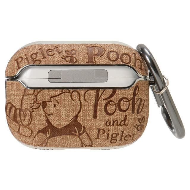 Under Disney AirPods Pro2 Case for Winnie the Pooh 2nd 1st with Carabiner Wireless Charging Compatible (2023/2022 Generation) (2019 Generation)