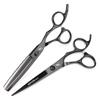 6.0 Inch Nimpson Dk-B1 Paint Black, Flat Scissors, Hair Scissors, Straight Scissors, Tooth Scissors