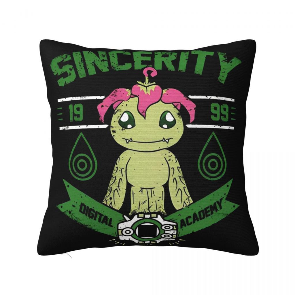 Stylish Bedroom Digital Monster Digimon Decoration Pillowcase Merch Pillow Cover Zipper Multi-Size