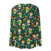 Women's Fashionable Casual Long Sleeve Crewneck Graphic Print Top for Everyday Wear