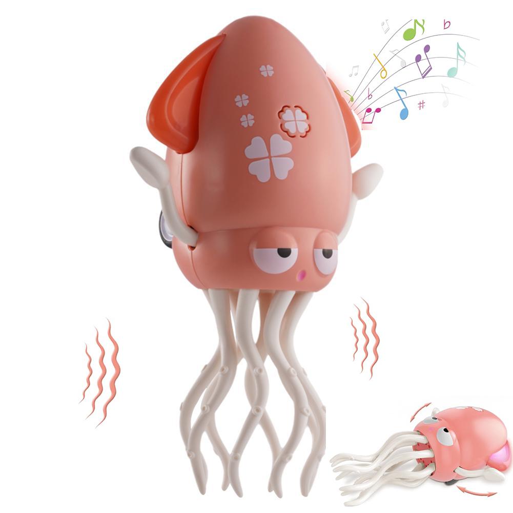 Dancing Octopus Toy Electric Crawling Octopus, Rechargeable Dancing Music Squid for 3 4 5 6 Year Old Kids Boy Girl Birthday Gift