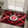 FC St. Pauli Football Design Crystal Velvet Carpet Cozy Non?Slip Printed Rug For Bedroom Living Room Entrance