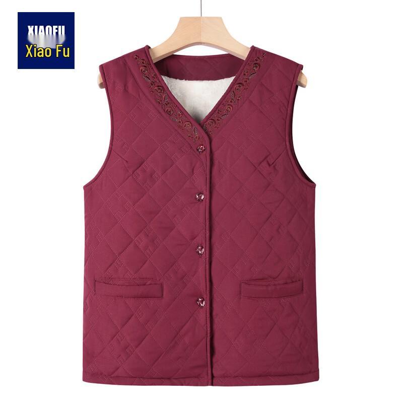 

Xiaofu Women s Plush Lined Winter Vest 7XL