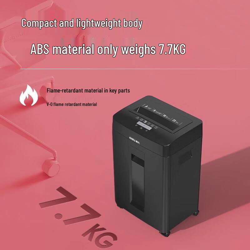 Deli 14431 Cross-Cut Paper Shredder CN plug (adapter included)