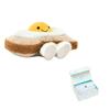 JELLYCAT Easter series fun omelette toast cute doll plush doll sitting height 9cm high