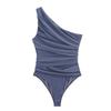 Araltay New Arrival Fashion Style Women's Clothing Fashion All-Match Asymmetric Fold Silk Net Jumpsuit 5039831