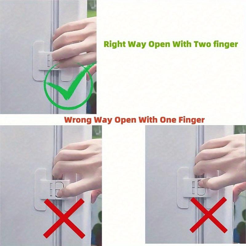 White Fridge Locks, Water Dispenser Door & Drawer Cabinet Locks, Furniture Protective Devices, Back To School Supplies