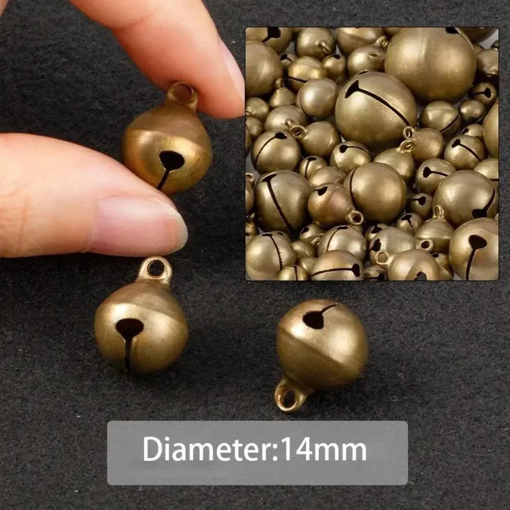 Bronskleurige Metalen Rinkelbellen Losse Kralen 6-25mm DIY Knutselbenodigdheden voor Kerstfeest Decoratie Accessoires