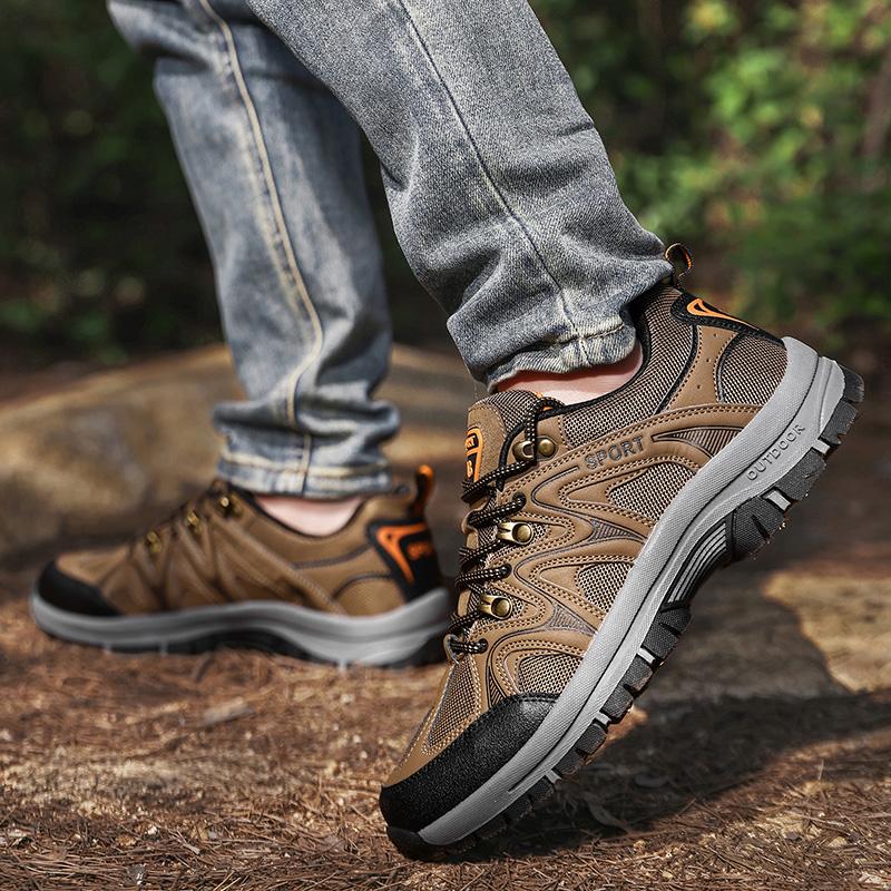 Men'S Hiking And Mountaineering Shoes  New Anti Slip Wear-Resistant Comfortable Breathable Shock-Absorbing Hiking Shoes