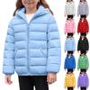 Giacca Imbottita Calda in Cotone a Manica Lunga per Bambini e Bambine, Capo d'Abbigliamento Esterno per Bambini Piccoli e Grandi