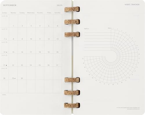 Moleskine 2026 Planner, 12-Month Spiral Diary, Large Size (13cm X 21cm), Soft Cover, Black, DSSPB12AMWH3Y26, Starting In January