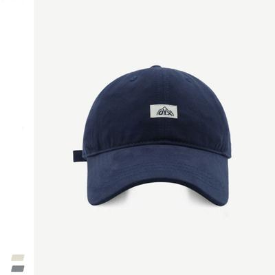 Original Design Alphabet Cloth Label Baseball Cap Men's and Women's Fashion Versatile Wide-brimmed Peaked Cap Show Small Face