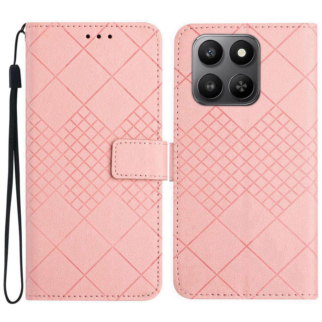 For Honor 400 Smart Case Wallet Imprint PU Leather Flip Folio Phone Cover