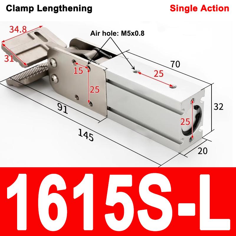 Pneumatic Cylinder Gripper For Robotic Machines Single-acting Double-acting Manipulator End Clamps 2015D 1615D