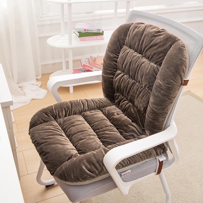 Heated Seat Cushion with Backrest and Lumbar Support for Office Chairs