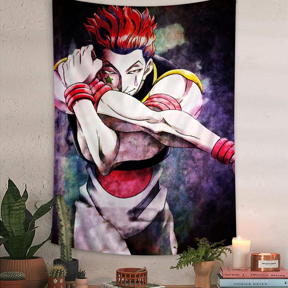 Hunter X Hunter Hisoka Anime  Printed Large Wall Tapestry Indian Buddha Witchcraft Bohemian Hippie Wall Art Decor