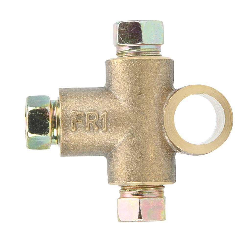 

KIMISS Соединитель тормозной трубки, Соединитель тормозной трубки, Короткий соединитель с 3 наружными гайками M10 normal