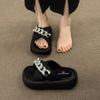 Fashion Slippers Women Summer Female Shoes Luxury Slides Platform 2025 Designer Beach Fashion Scandals Shoes House Slippers Platform Sli