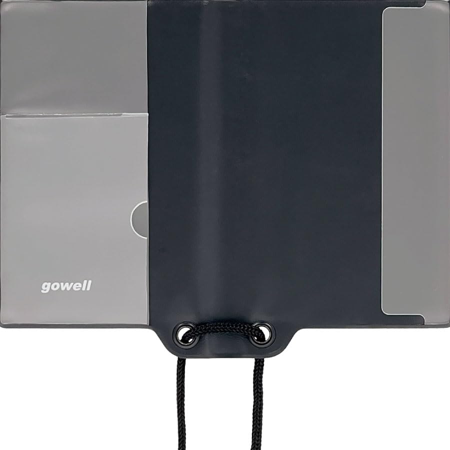 Black Passport Cover Gowell [TradeWorks] Anti-Skimming