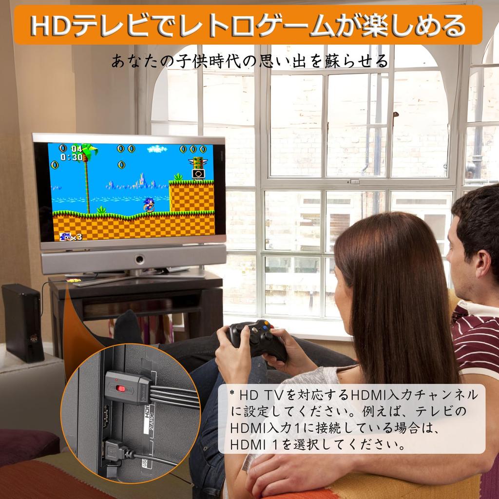 Neoteck RCA To HDMI AV To HDMI Supports 60cm RCA 3 Color HDMI Compatible with 3 Color Cord To Japanese Instruction Manual Included Converter,