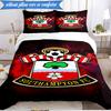 3-teiliges weiches Bettwäscheset mit FC-Wappen-Design, inklusive 1 Bettbezug und 2 Kissenbezügen. Perfekt für Schlafzimmer, Wohnheim, Fan-Geschenk