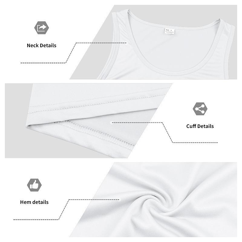 Men U Neck Sleeveless Tank Top Soft Breathable Multi Color Summer Fitness Casual Undershirt Tops